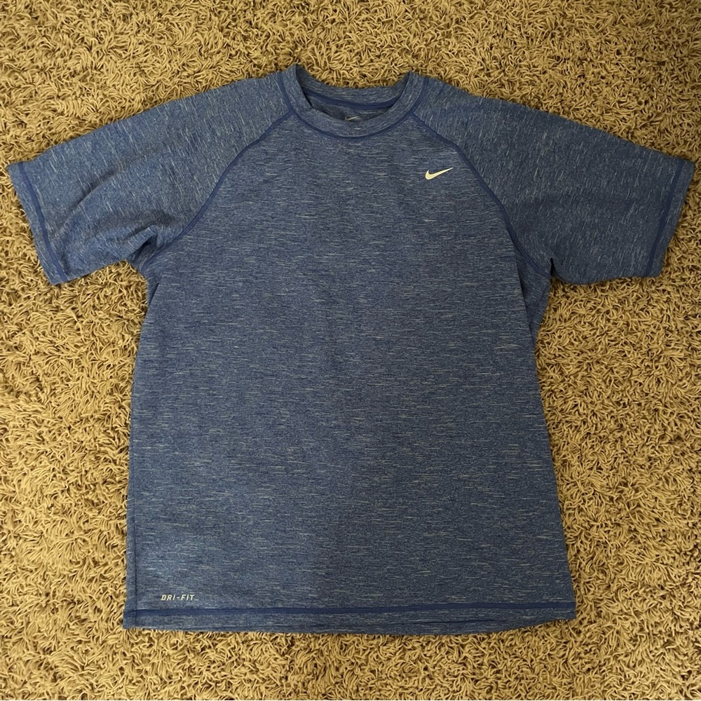 Nike Heathered Blue Dri-FIT Tee